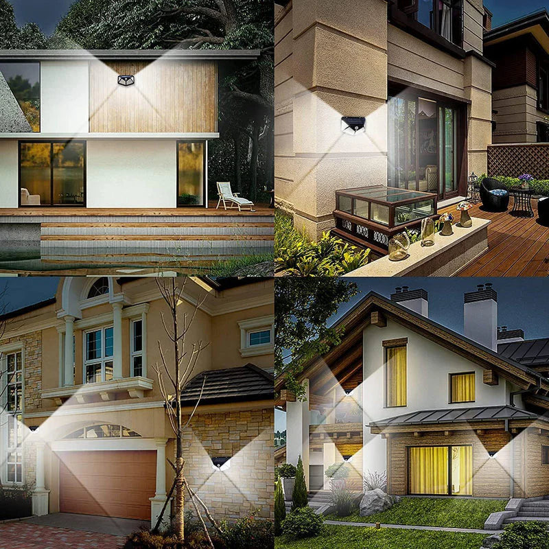 SOLAR MOTION SENSOR LIGHT FOR HOME AND GARDEN,OUTDOORS,BRIGHT SOLAR WIRELESS SECURITY MOTION SENSOR